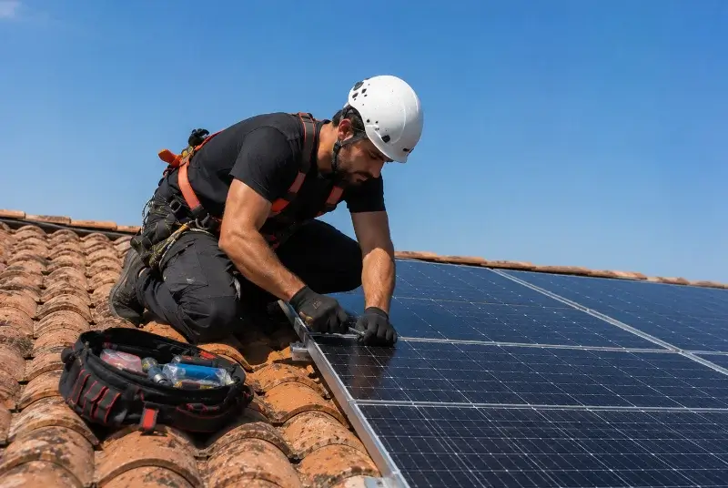 Maintenance et monitoring de panneaux solaires à Saint-Georges-de-Pointindoux
