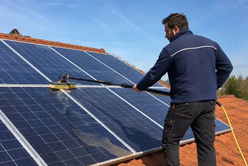 Nettoyage et entretien de panneaux solaires à Saint-Georges-de-Pointindoux